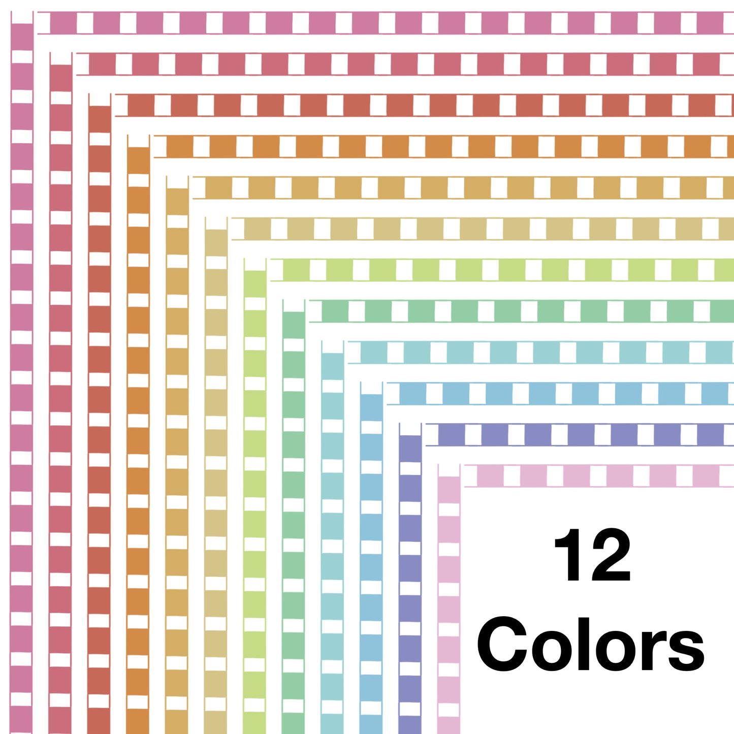 Border Clipart Set 19 - Pastel - Page Borders and Frames