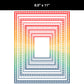 Border Clipart Bundle 11 - Vintage Rainbow - Page Borders and Frames