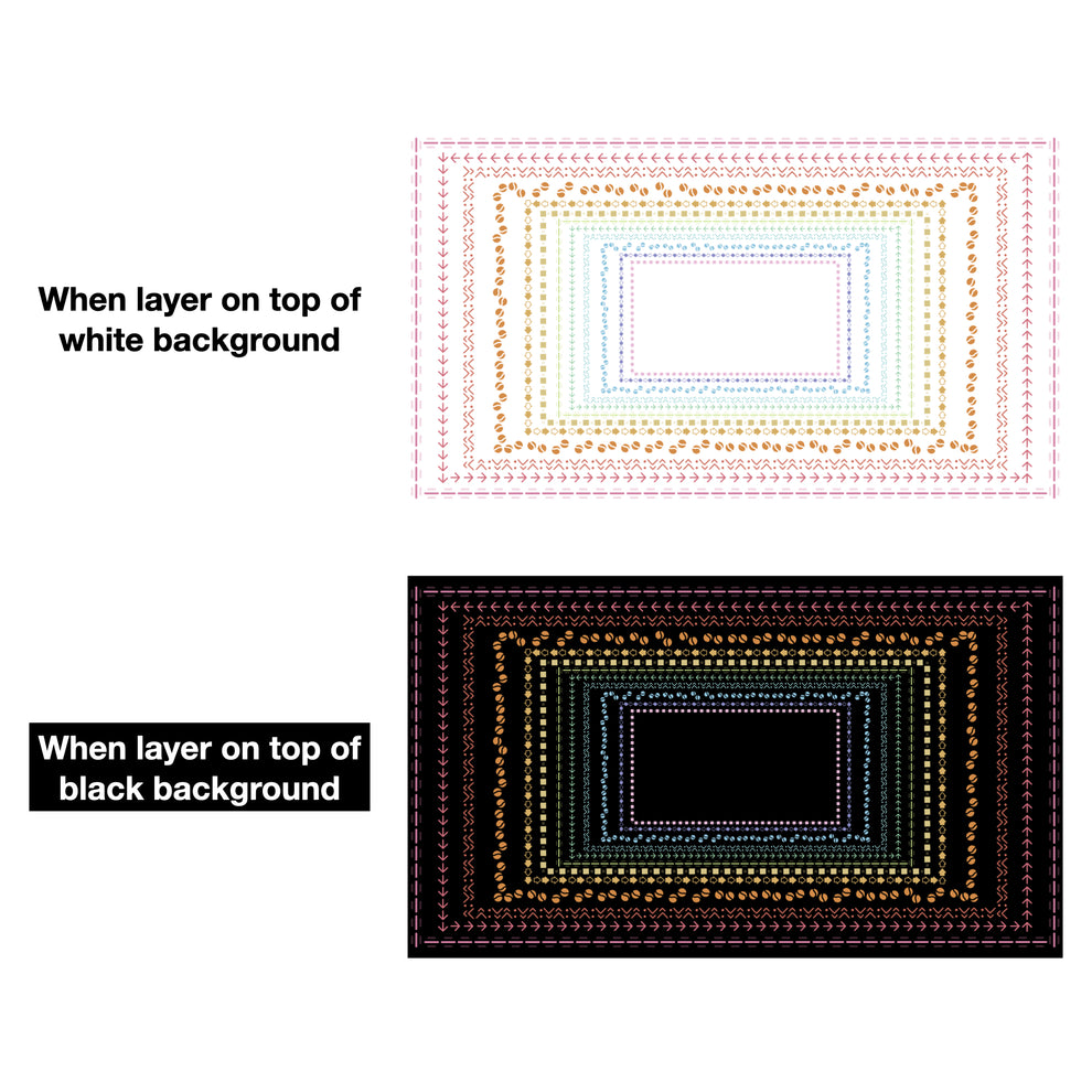 Widescreen Border Clipart Set 20 - Pastel - Google Slides and ...