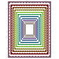 Border Clipart Set 32 - Colorful Scallop - Page Borders and Frames