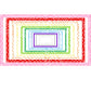 Widescreen Border Clipart Set 34 - Colorful Zigzag - Google Slides & PowerPoint