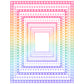 Border Clipart Set 47 - Pastel Rainbow - Page Borders and Frames