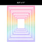 Border Clipart Bundle 12 - Pastel Rainbow - Page Borders and Frames
