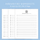 Handwriting Practice Sheets - Simplicity Font