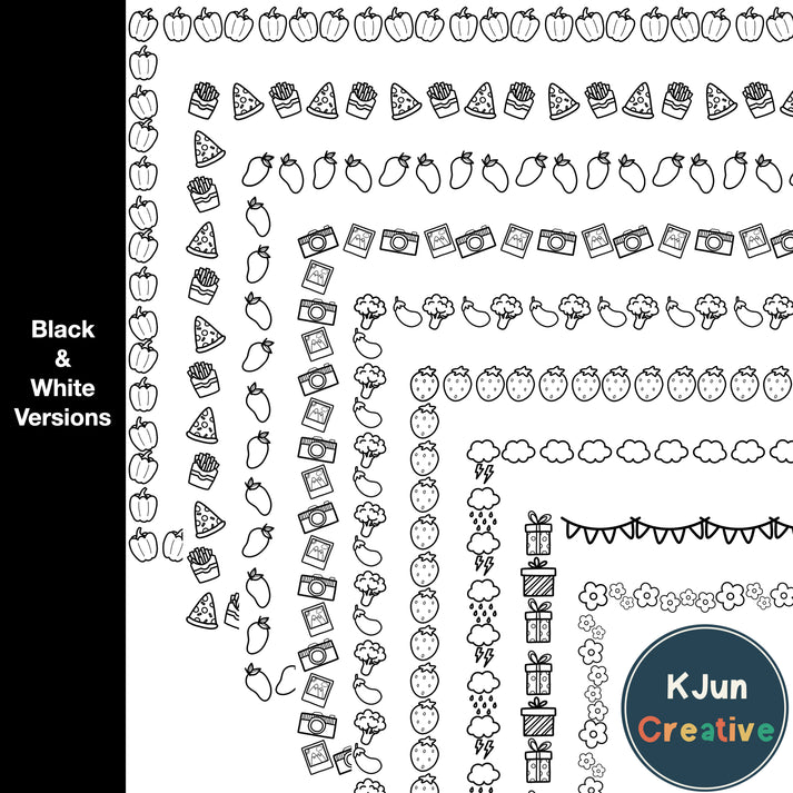 Widescreen Border Clipart Set 12 - Google Slides and PowerPoint ...