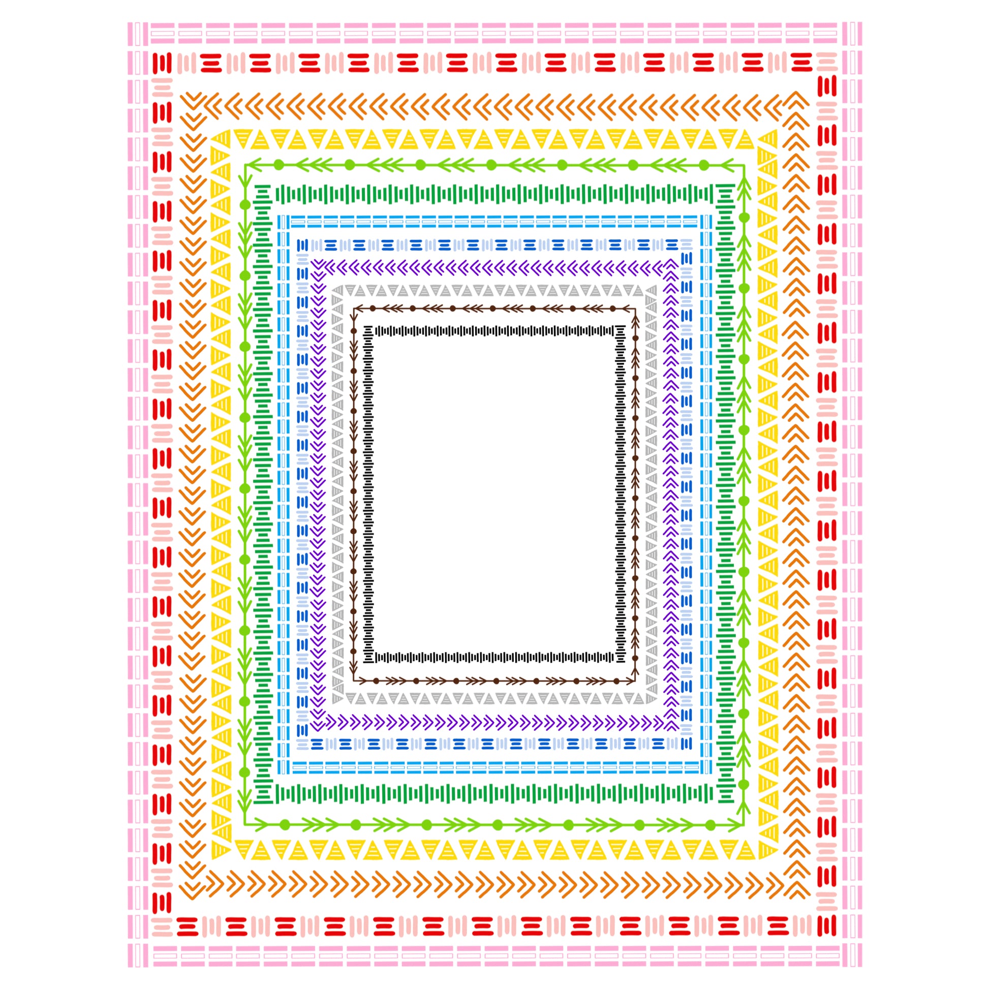 Border Clipart Set 3 - Colorful - Page Borders and Frames – kjunstudio border-clipart-set-3-colorful-page-borders-and-frames-kjunstudio