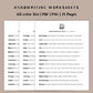 Handwriting Practice Sheets - Compassion Font
