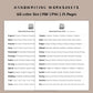 Handwriting Practice Sheets - Compassion Font