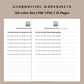 Handwriting Practice Sheets - Compassion Font