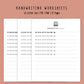 Handwriting Practice Sheets - Simple Notes Font