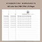 Handwriting Practice Sheets - Compassion Font