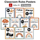 Classroom Rules Posters - Neutral Rainbow