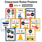 Classroom Rules Posters - Cute Transportation