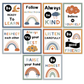Classroom Rules Posters - Neutral Rainbow