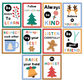 Classroom Rules Posters - Bright Christmas