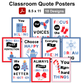 Classroom Quote Posters - Blue Winter