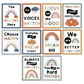 Classroom Quote Posters - Neutral Rainbow