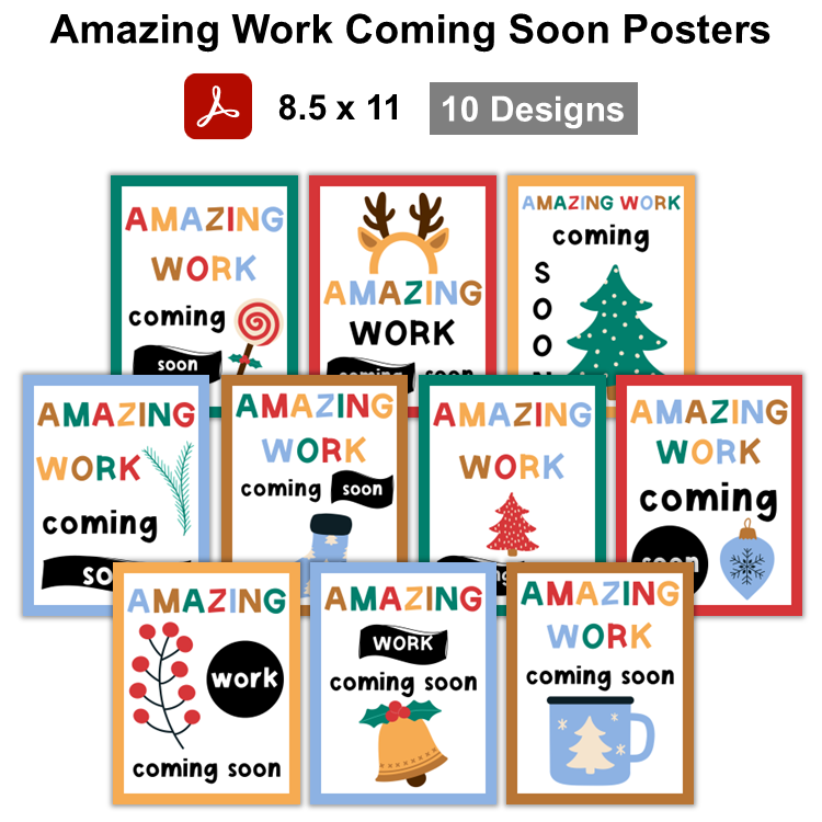 Amazing Work Coming Soon Posters - Bright Christmas