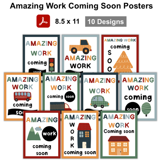 Amazing Work Coming Soon Posters - Little Town