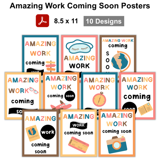 Amazing Work Coming Soon Posters - Travel the World