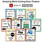 Amazing Work Coming Soon Posters - School Supplies