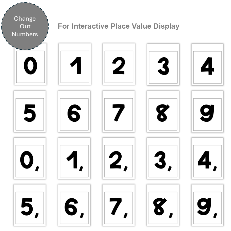 Place Value Posters - Blue Winter | Editable