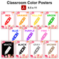 Classroom Color Posters - Pink Valentine