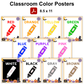 Classroom Color Posters - Purple Halloween