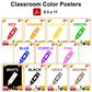 Classroom Color Posters - Cute Transportation