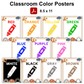 Classroom Color Posters - Neutral Rainbow
