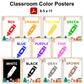 Classroom Color Posters - Bright Christmas
