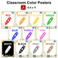 Classroom Color Posters - School Supplies