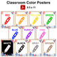 Classroom Color Posters - Blue Winter