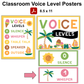 Classroom Voice Level Posters - Hello Summer