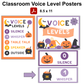 Classroom Voice Level Posters - Purple Halloween