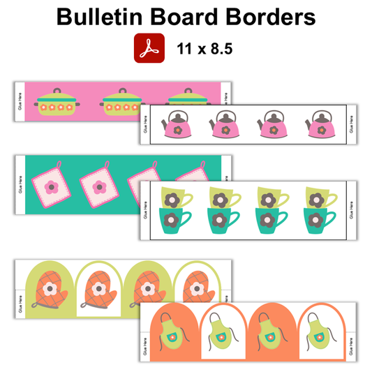 Bulletin Board Borders - Kitchen Utensils