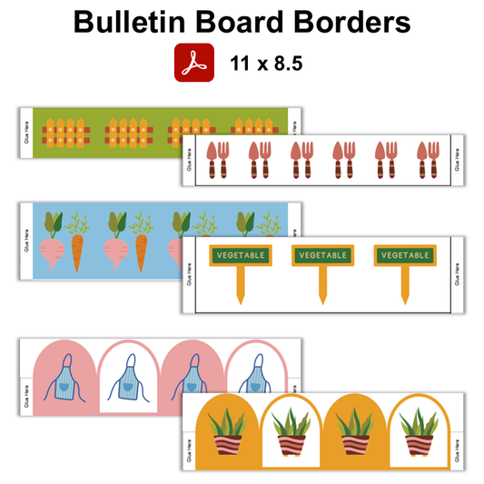 Bulletin Board Borders - Spring Garden