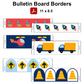 Bulletin Board Borders - Cute Transportation