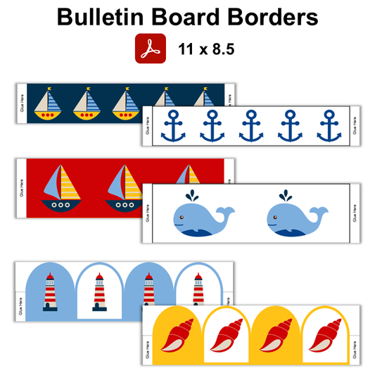 Bulletin Board Borders - Nautical
