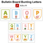 Bulletin Board Bunting Letters  - Spring Garden
