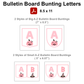 Bulletin Board Bunting Letters  - Pink Halloween