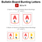 Bulletin Board Bunting Letters  - Cute Transportation
