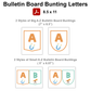Bulletin Board Bunting Letters  - Pastel Science