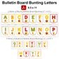 Bulletin Board Bunting Letters  - Autumn Leaves