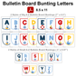 Bulletin Board Bunting Letters  - Nautical