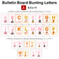 Bulletin Board Bunting Letters  - Pink Halloween
