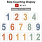 Skip Counting Display - Neutral Rainbow