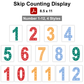 Skip Counting Display - Bright Christmas