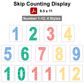 Skip Counting Display - Summer Beach