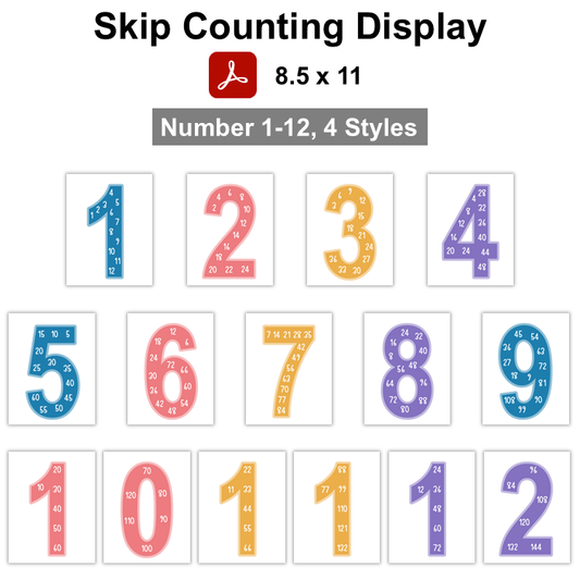 Skip Counting Display - Under the Sea